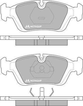 Motaquip LVXL634 - Kit de plaquettes de frein, frein à disque cwaw.fr