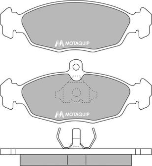 Motaquip LVXL636 - Kit de plaquettes de frein, frein à disque cwaw.fr