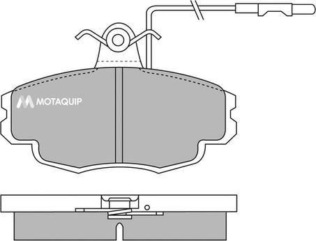 Motaquip LVXL632 - Kit de plaquettes de frein, frein à disque cwaw.fr