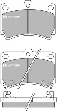 Motaquip LVXL629 - Kit de plaquettes de frein, frein à disque cwaw.fr