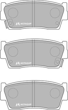 Motaquip LVXL627 - Kit de plaquettes de frein, frein à disque cwaw.fr