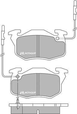 Motaquip LVXL671 - Kit de plaquettes de frein, frein à disque cwaw.fr