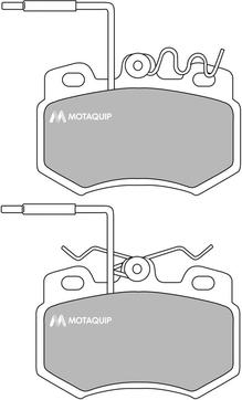 Motaquip LVXL677 - Kit de plaquettes de frein, frein à disque cwaw.fr