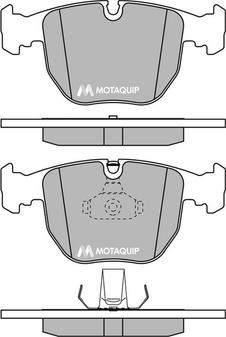 Motaquip LVXL199 - Kit de plaquettes de frein, frein à disque cwaw.fr