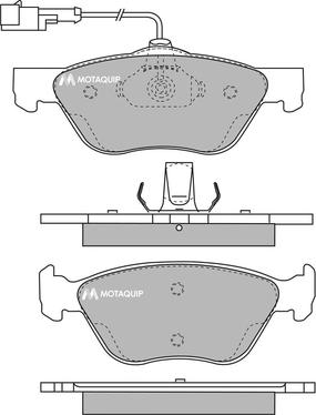 Motaquip LVXL190 - Kit de plaquettes de frein, frein à disque cwaw.fr