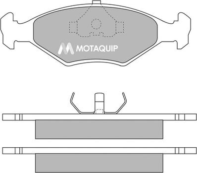 Motaquip LVXL198 - Kit de plaquettes de frein, frein à disque cwaw.fr