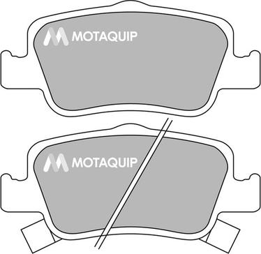 Motaquip LVXL1406 - Kit de plaquettes de frein, frein à disque cwaw.fr