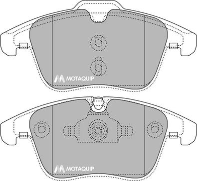 Motaquip LVXL1400 - Kit de plaquettes de frein, frein à disque cwaw.fr