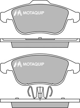 Motaquip LVXL1419 - Kit de plaquettes de frein, frein à disque cwaw.fr