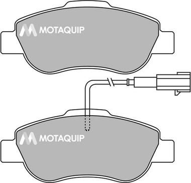 Motaquip LVXL1410 - Kit de plaquettes de frein, frein à disque cwaw.fr