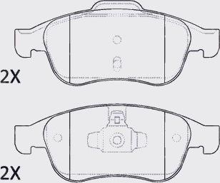 Motaquip LVXL1418 - Kit de plaquettes de frein, frein à disque cwaw.fr