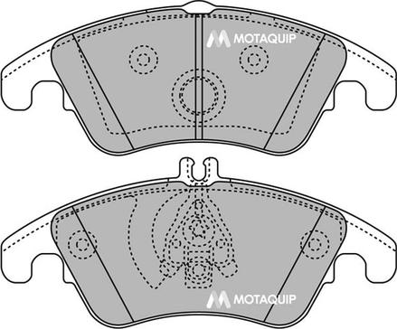 Motaquip LVXL1424 - Kit de plaquettes de frein, frein à disque cwaw.fr