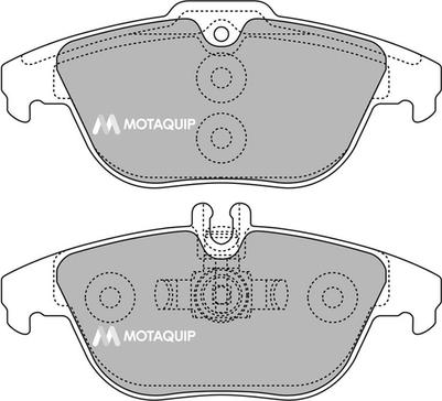 Motaquip LVXL1425 - Kit de plaquettes de frein, frein à disque cwaw.fr