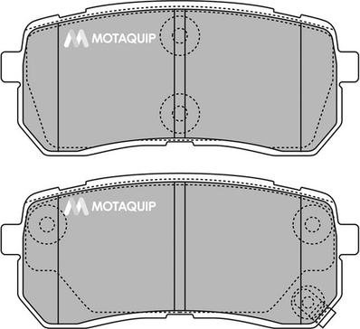 Motaquip LVXL1421 - Kit de plaquettes de frein, frein à disque cwaw.fr