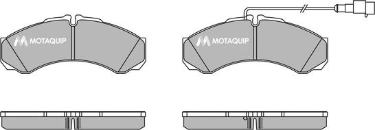 Motaquip LVXL1427 - Kit de plaquettes de frein, frein à disque cwaw.fr