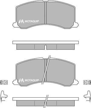 Motaquip LVXL156 - Kit de plaquettes de frein, frein à disque cwaw.fr