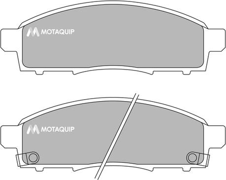 Motaquip LVXL1695 - Kit de plaquettes de frein, frein à disque cwaw.fr