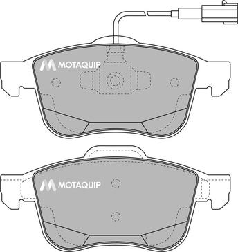 Motaquip LVXL1693 - Kit de plaquettes de frein, frein à disque cwaw.fr