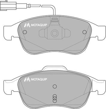 Motaquip LVXL1659 - Kit de plaquettes de frein, frein à disque cwaw.fr