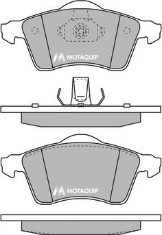 Motaquip LVXL165 - Kit de plaquettes de frein, frein à disque cwaw.fr