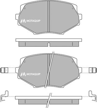 Motaquip LVXL160 - Kit de plaquettes de frein, frein à disque cwaw.fr