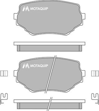 Motaquip LVXL161 - Kit de plaquettes de frein, frein à disque cwaw.fr