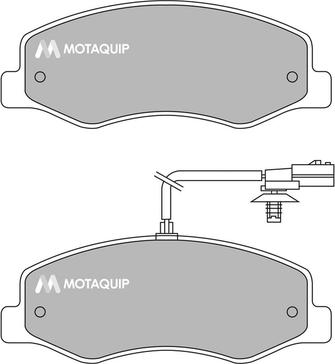 Motaquip LVXL1637 - Kit de plaquettes de frein, frein à disque cwaw.fr