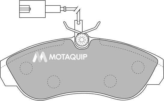 Motaquip LVXL1090 - Kit de plaquettes de frein, frein à disque cwaw.fr