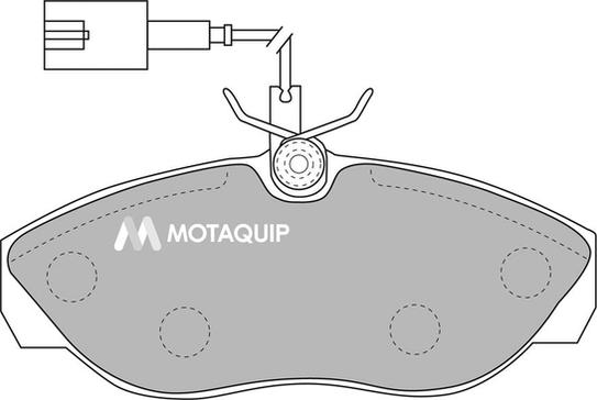 Motaquip LVXL1091 - Kit de plaquettes de frein, frein à disque cwaw.fr