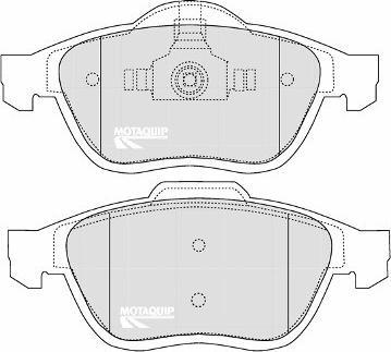 Motaquip LVXL1093 - Kit de plaquettes de frein, frein à disque cwaw.fr