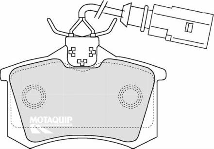 Motaquip LVXL1097 - Kit de plaquettes de frein, frein à disque cwaw.fr