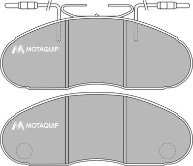 Motaquip LVXL109 - Kit de plaquettes de frein, frein à disque cwaw.fr