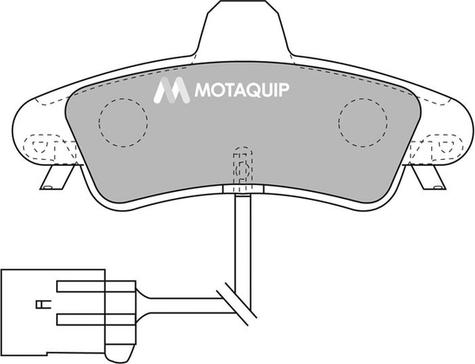 Motaquip LVXL1045 - Kit de plaquettes de frein, frein à disque cwaw.fr