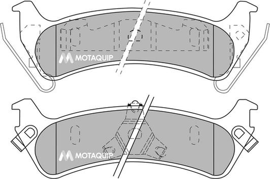 Motaquip LVXL1042 - Kit de plaquettes de frein, frein à disque cwaw.fr