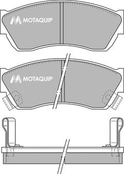 Motaquip LVXL106 - Kit de plaquettes de frein, frein à disque cwaw.fr