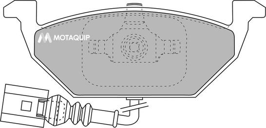 Motaquip LVXL1015 - Kit de plaquettes de frein, frein à disque cwaw.fr