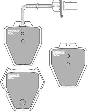 Motaquip LVXL1018 - Kit de plaquettes de frein, frein à disque cwaw.fr