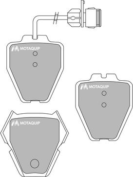 Motaquip LVXL1017 - Kit de plaquettes de frein, frein à disque cwaw.fr