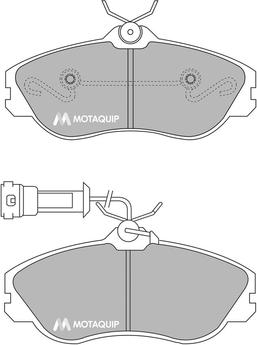 Motaquip LVXL108 - Kit de plaquettes de frein, frein à disque cwaw.fr