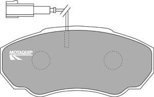 Motaquip LVXL1035 - Kit de plaquettes de frein, frein à disque cwaw.fr