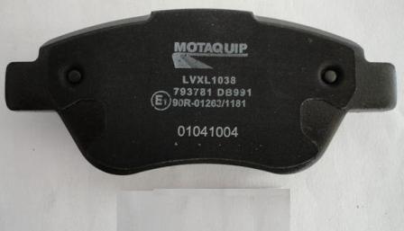 Motaquip LVXL1038 - Kit de plaquettes de frein, frein à disque cwaw.fr