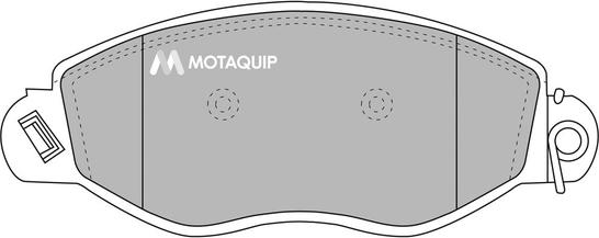 Motaquip LVXL1021 - Kit de plaquettes de frein, frein à disque cwaw.fr