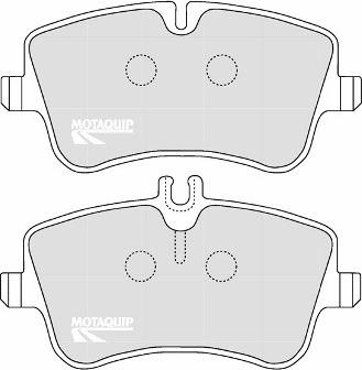 Motaquip LVXL1076 - Kit de plaquettes de frein, frein à disque cwaw.fr