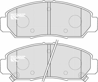 Motaquip LVXL1149 - Kit de plaquettes de frein, frein à disque cwaw.fr