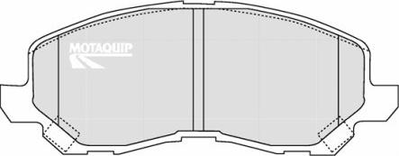 Motaquip LVXL1155 - Kit de plaquettes de frein, frein à disque cwaw.fr