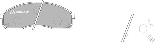 Motaquip LVXL1151 - Kit de plaquettes de frein, frein à disque cwaw.fr