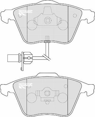 Motaquip LVXL1165 - Kit de plaquettes de frein, frein à disque cwaw.fr