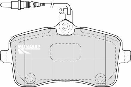 Motaquip LVXL1161 - Kit de plaquettes de frein, frein à disque cwaw.fr