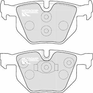 Motaquip LVXL1167 - Kit de plaquettes de frein, frein à disque cwaw.fr