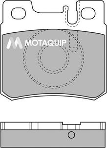 Motaquip LVXL110 - Kit de plaquettes de frein, frein à disque cwaw.fr